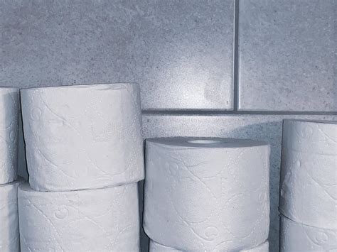 Stack Of Toilet Papers Stock Image Image Of Stack Materials 23337411
