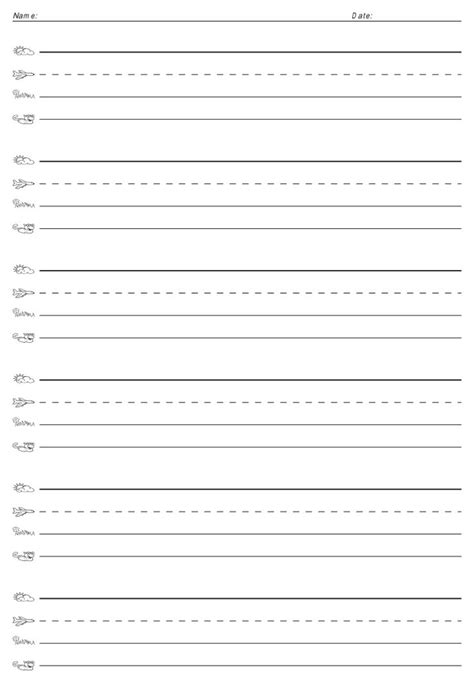 Lined Paper With Lines In The Middle And One Line At The Bottom That