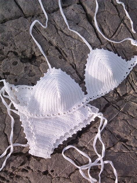 White Crochet Swimwear Crochet Beach Wear Boho Crochet Summer