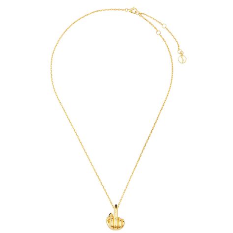 Anissa Kermiche French For Goodnight Kt Plated Necklace One Size