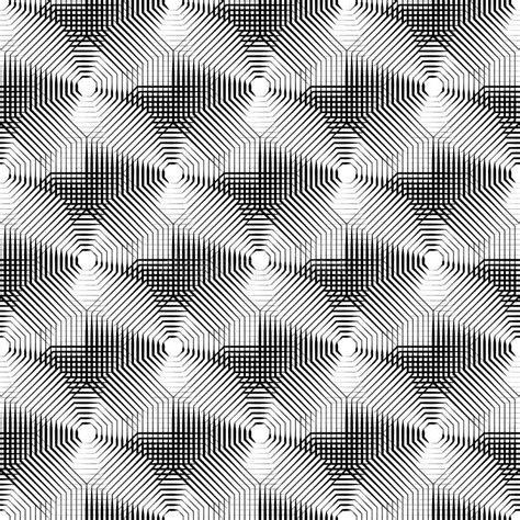 Cellular Geometric Pattern Seamlessly Repeatable Abstract Mono Stock