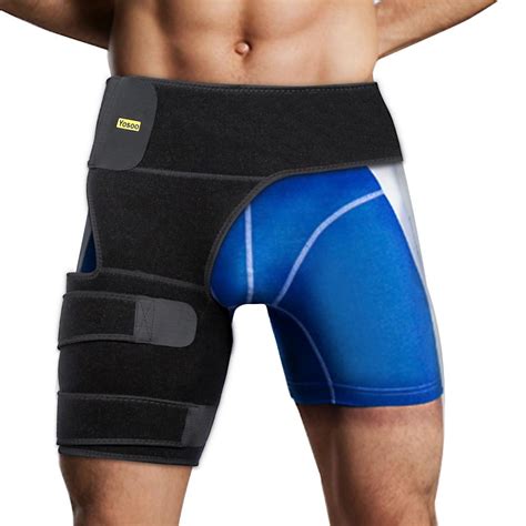 Dilwe Thigh Compression Sleeve Hip Support Wrap Groin Support Brace