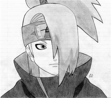 Deidara By Erinehmazing Naruto Drawings Easy Naruto Sketch Drawing