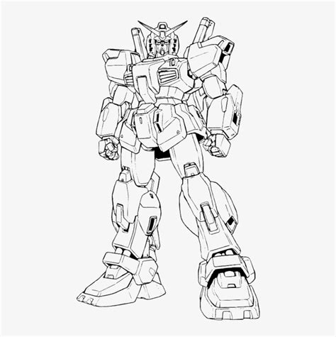 Harmony of colour book thirty eight: Mecha Coloring Pages - Gundam Mk Ii Lineart Transparent ...