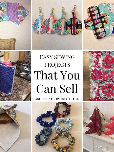Sewing Projects That You Can Sell ⋆ A Rose Tinted World | Easy crafts