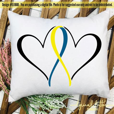 All clipart images are guaranteed to be free. Down Syndrome Awareness Ribbon Heart SVG DXF LL188B (14784 ...
