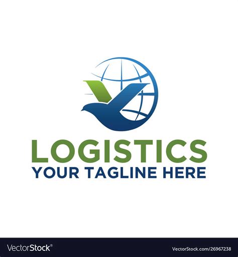 Logistics Logo Royalty Free Vector Image Vectorstock