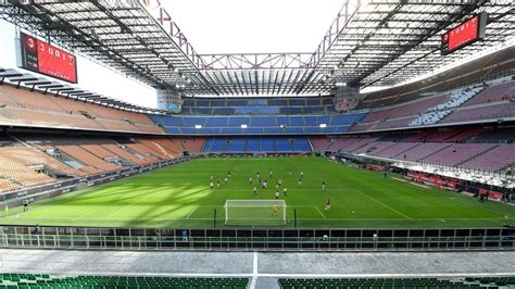 The giuseppe meazza stadium commonly known as san siro is a football stadium in the san siro district of milan, which is the home of ac milan and. AC Milan and Inter Milan unveil two new concepts for San ...