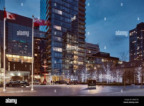 Four Seasons Hotel Toronto In December Stock Photo Alamy