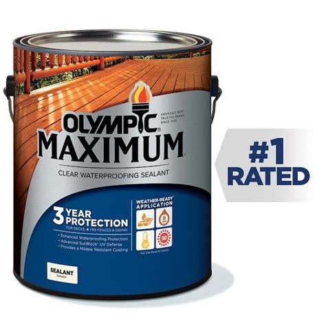 Olympic Clear Exterior Wood Stain 1 Gallon In The Exterior Stains