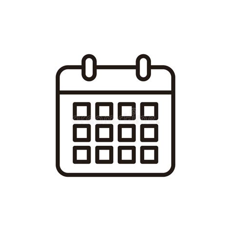 Calendar Icon Isolated On White Background Calender Symbol Calendar