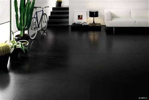 Make A Serious Statement With Black Floors Style Curator