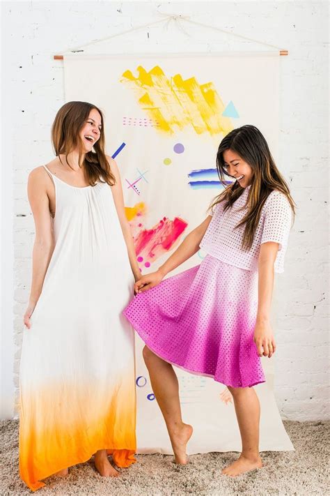 Jump Into Spring With This Diy Dip Dye Ombré Dress Dip Dye Dresses