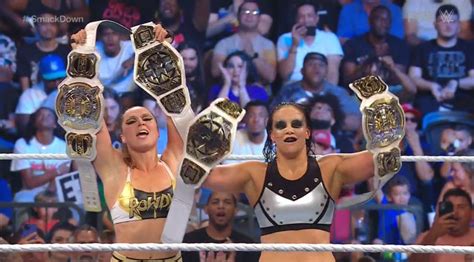 Undisputed Wwe Womens Tag Team Champions Crowned On Tonights Smackdown Liv Morgan Returns