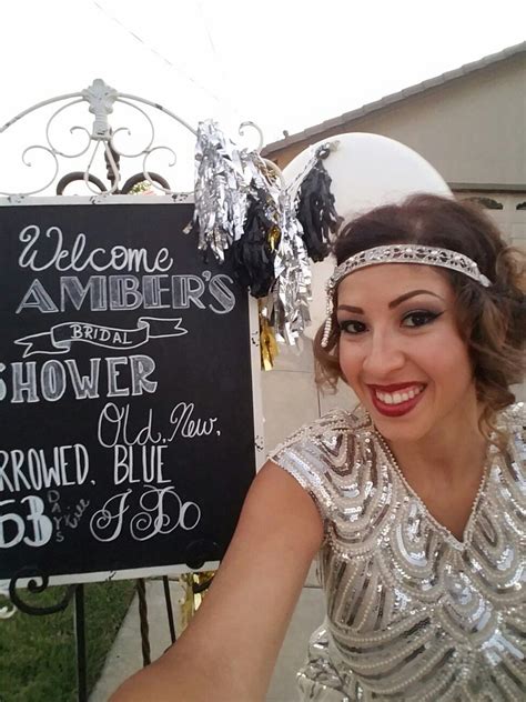 Pin By Amber Mosqueda On Gatsby Bridal Shower Roaring 20s Bridal Shower Bridal Shower