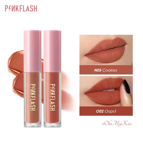 PINKFLASH Hot Matte Lipstick Watery Glam Lip Gloss Super Glossy Shiny Lip Tint Beauty Makeup
