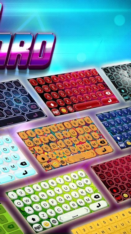 Custom Keyboard Maker Cool Emoji Keyboards With Rainbow Background