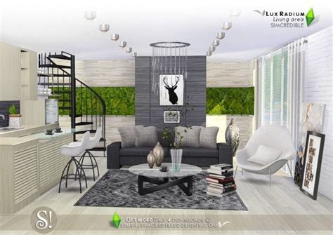 Lux Radium Living Area 13 Meshes At Simcredible Designs 4 Sims 4 Updates