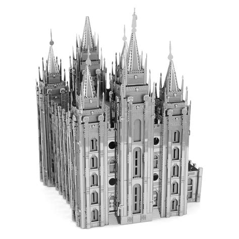 Fascinations Iconx Salt Lake Temple Laser Cut 3d Metal Model Kit
