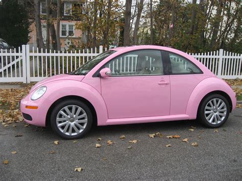 Pink Volkswagen Beetle Car