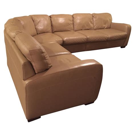 Natuzzi Leather Sectional Sofa Chairish