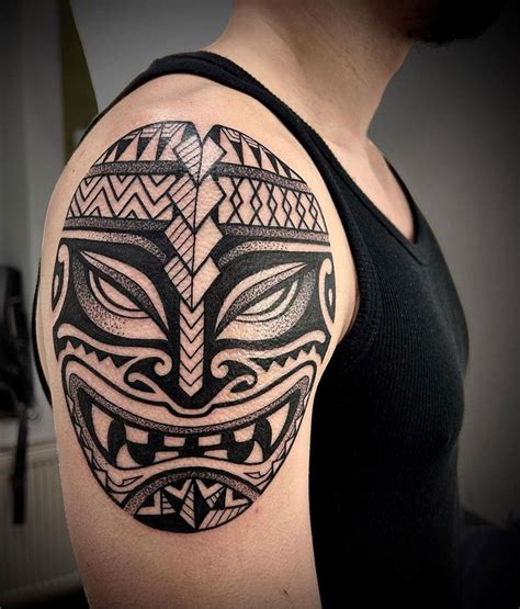 African Mask Tattoo