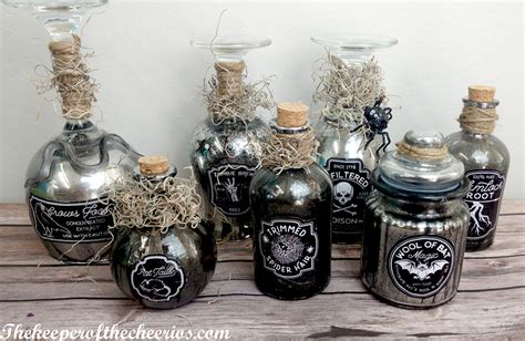 Diy Halloween Apothecary Jars The Keeper Of The Cheerios