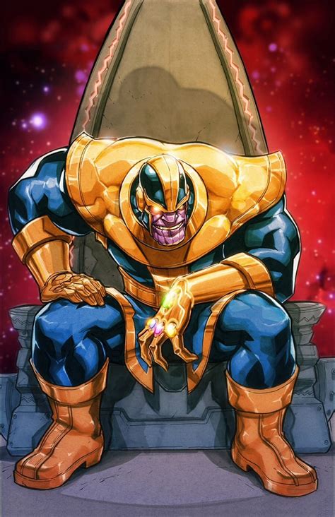 Thanos By Eddie Nunez Marvel Comic Character Marvel Comics Art