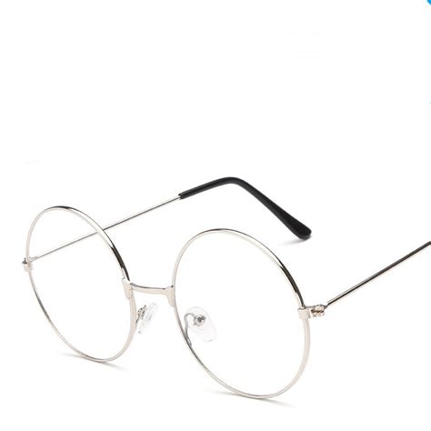 Retro Literary Round Anti Blue Glasses Goggles Big Round Frame