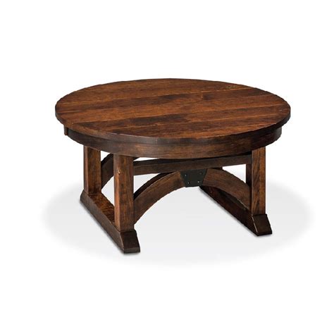 Simply Amish Lotrb 23c B And O Railroad Trestle Bridge Round Coffee Table