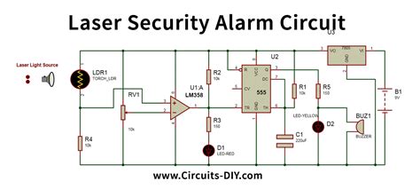 Laser Security Alarm Circuit