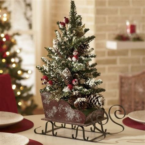 99 Elegant And Beautiful Tabletop Christmas Tree Centerpieces Ideas