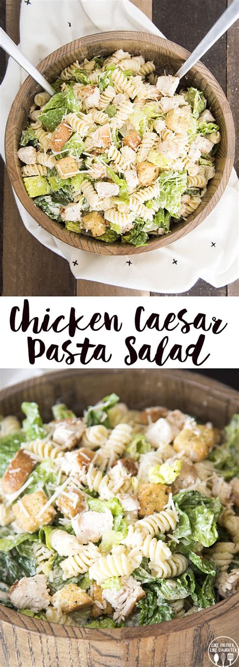 Chicken Caesar Salad With Pasta