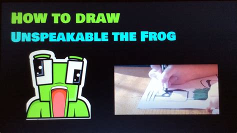 🐸 How To Draw The Unspeakable Frog Logo🐸 Youtube
