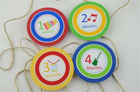 Music 12 Month Photo Banner First Year Photo Banner First Etsy