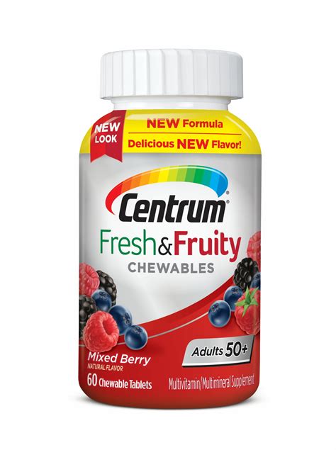 Centrum Adults 50 Fresh And Fruity Chewables Multivitamin Multimineral