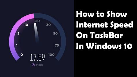 How To Show Internet Speed On Windows Task Bar In Windows 10 Youtube