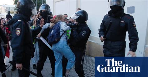 Riot Police In Russia Punch Woman During Protest For Free Elections Video World News The