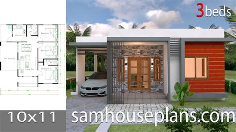 House Plans 10x11 With 3 Bedrooms Samhouseplans