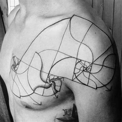 60 Fibonacci Tattoo Designs For Men Spiral Ink Ideas Hand Tattoos