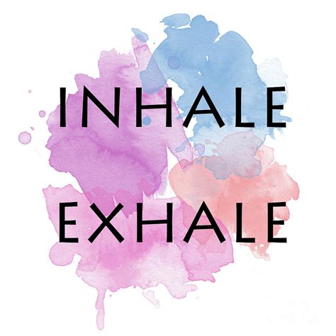 Watercolor Painting Exhale Inhale Painting Art And Collectibles