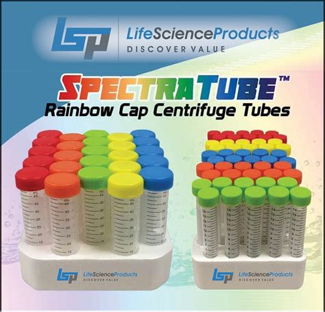 spectratube rainbow centrifuge tubes c2715 c2750 c2716 c2751 life science products