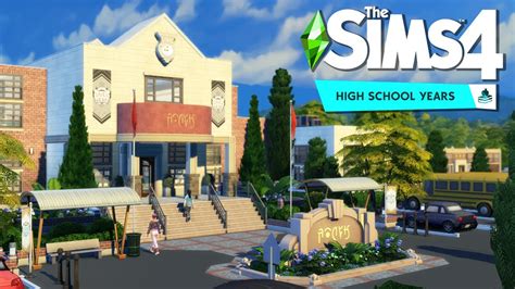 High School 📝 The Sims 4 High School Years Speed Build Youtube