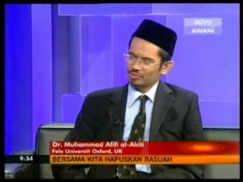 He subsequently enrolled at oxford university, completing his ba in arabic and islamic studies in 2008. Dr. Afifi al-Akiti @ Sudut Pandang Astro Awani (1) - YouTube