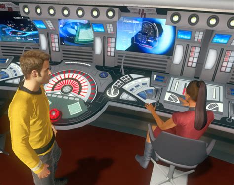 Star Trek Video Game Uss Enterprise Bridge Communications Station