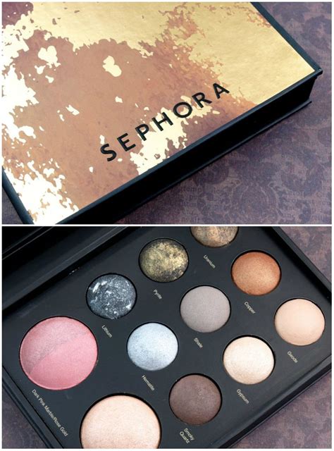 Sephora Collection Mixed Metals Baked Eye And Face Palette Review And