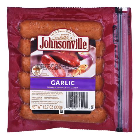 Johnsonville Smoked Pork Sausage Garlic Brats Ntuc Fairprice