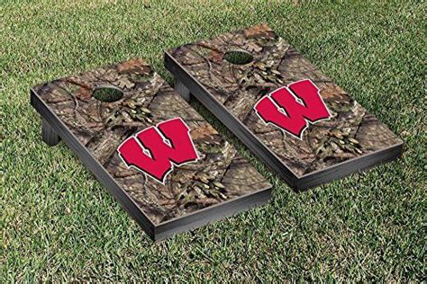 Wisconsin Badgers Cornhole Game Set Mossy Oak Version Click On The
