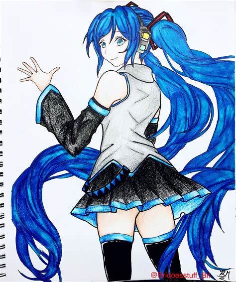 How To Draw Hatsune Miku Step By Step Easy Drawing Gu