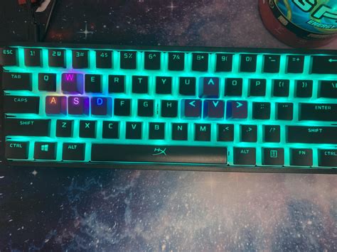 Hey everyone, on my Ducky One 2 mini X hyperX , my WASD are lit up